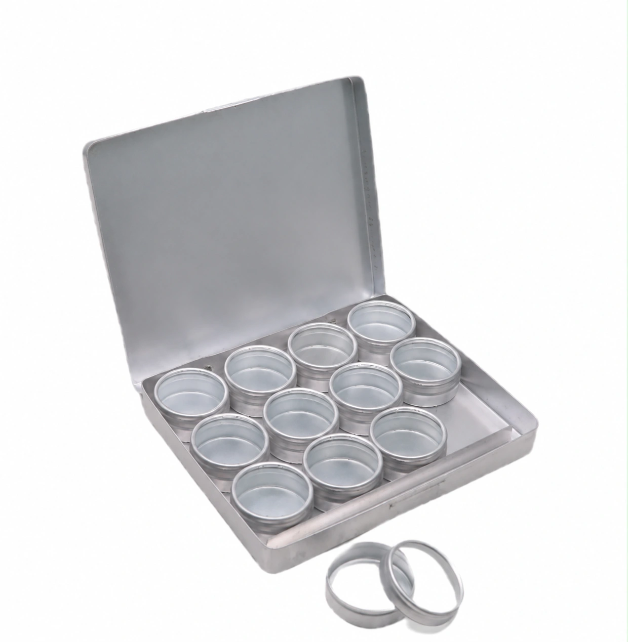 Aluminium Storage Box with 12 Tins Model 4112