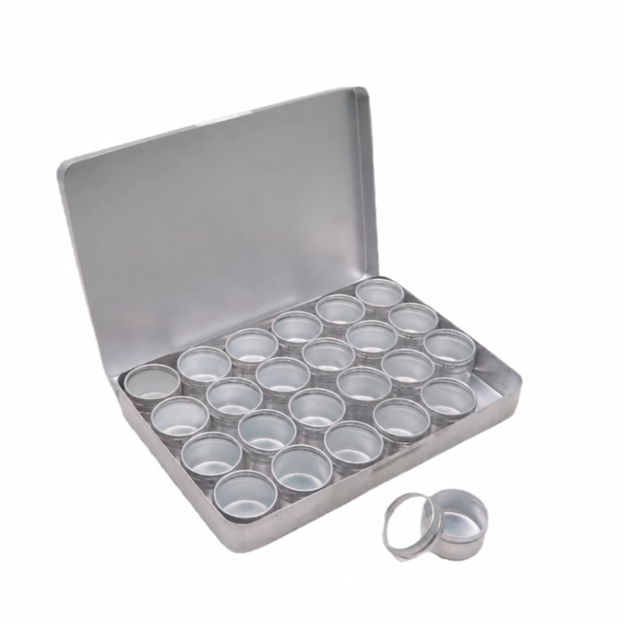 Aluminium Storage Box with 24 Tins Model 2624