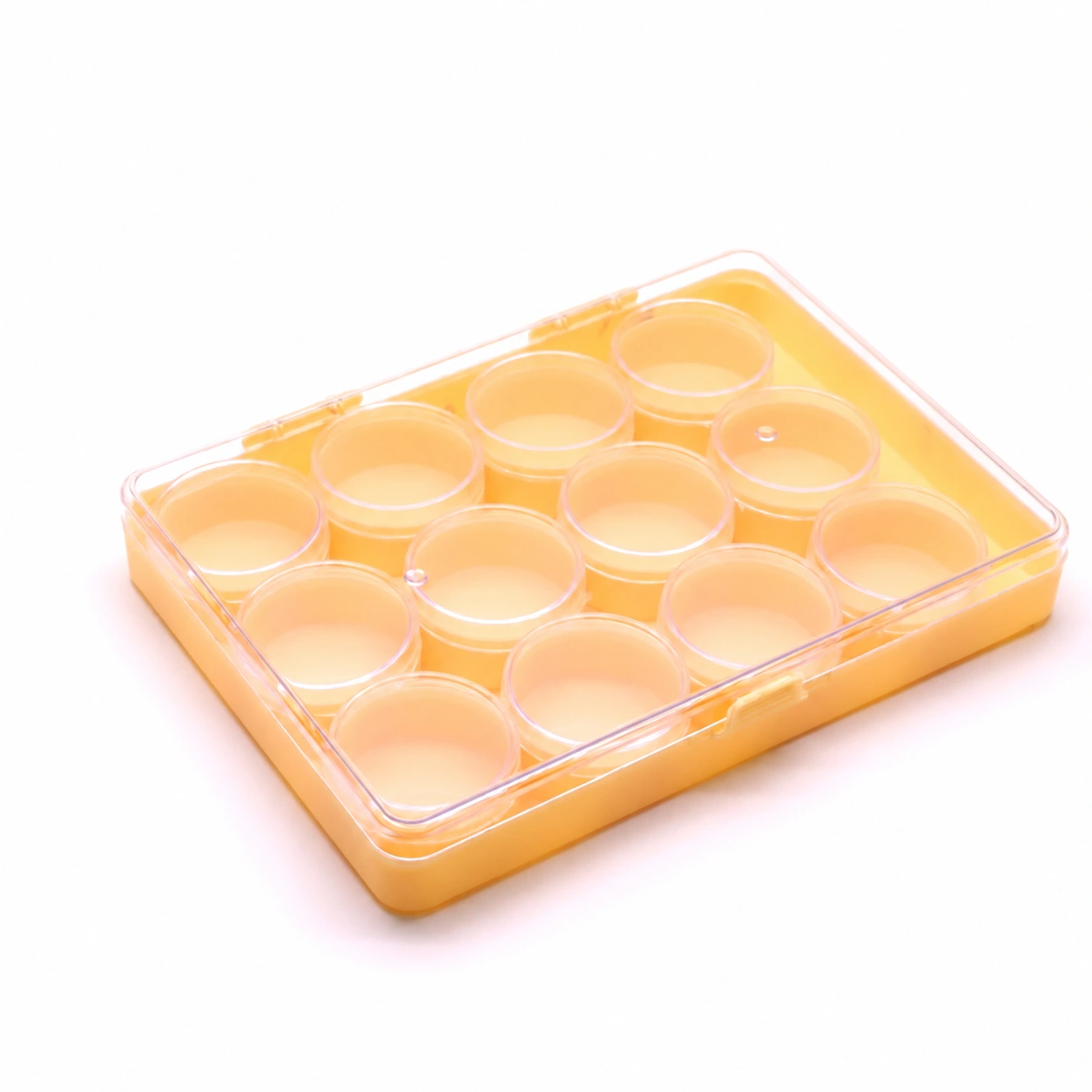 Ivory Plastic Storage Tray with 9 Round Containers