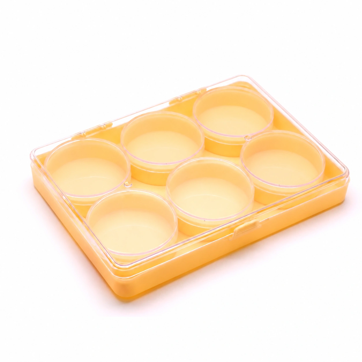 Ivory Plastic Storage Tray with 6 Round Containers