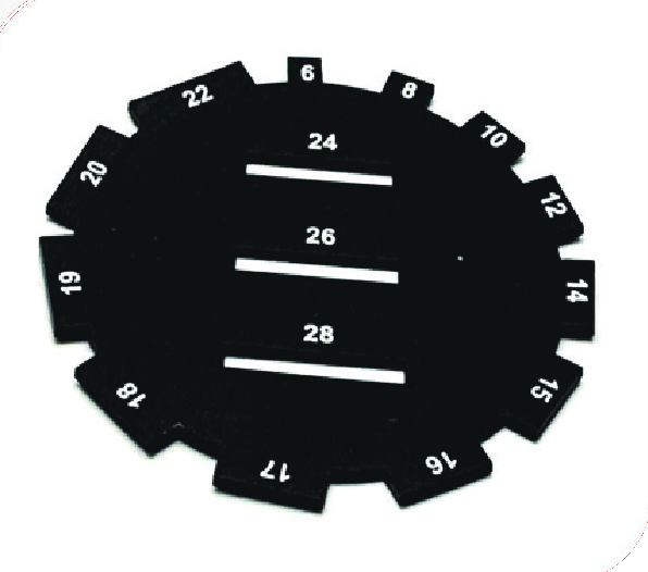 Round Side Bar Selector with Slotted Centre