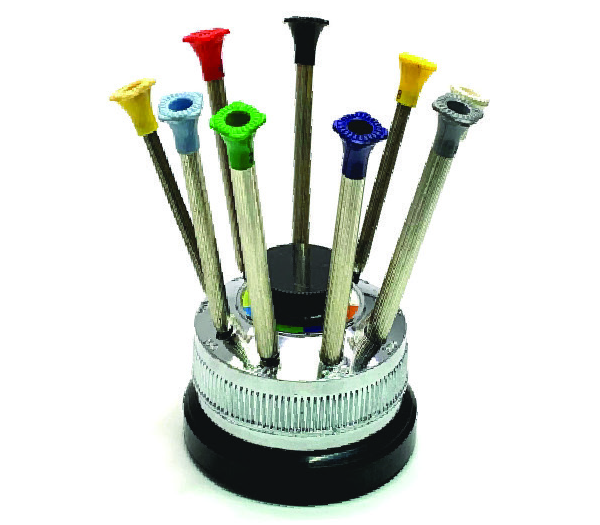 Revolving Screwdriver Stand with Eight Screwdrivers