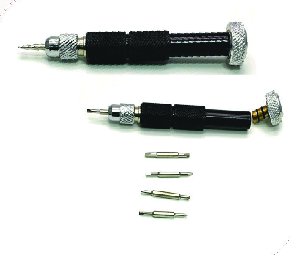 Screwdriver with Four Replacement Pins