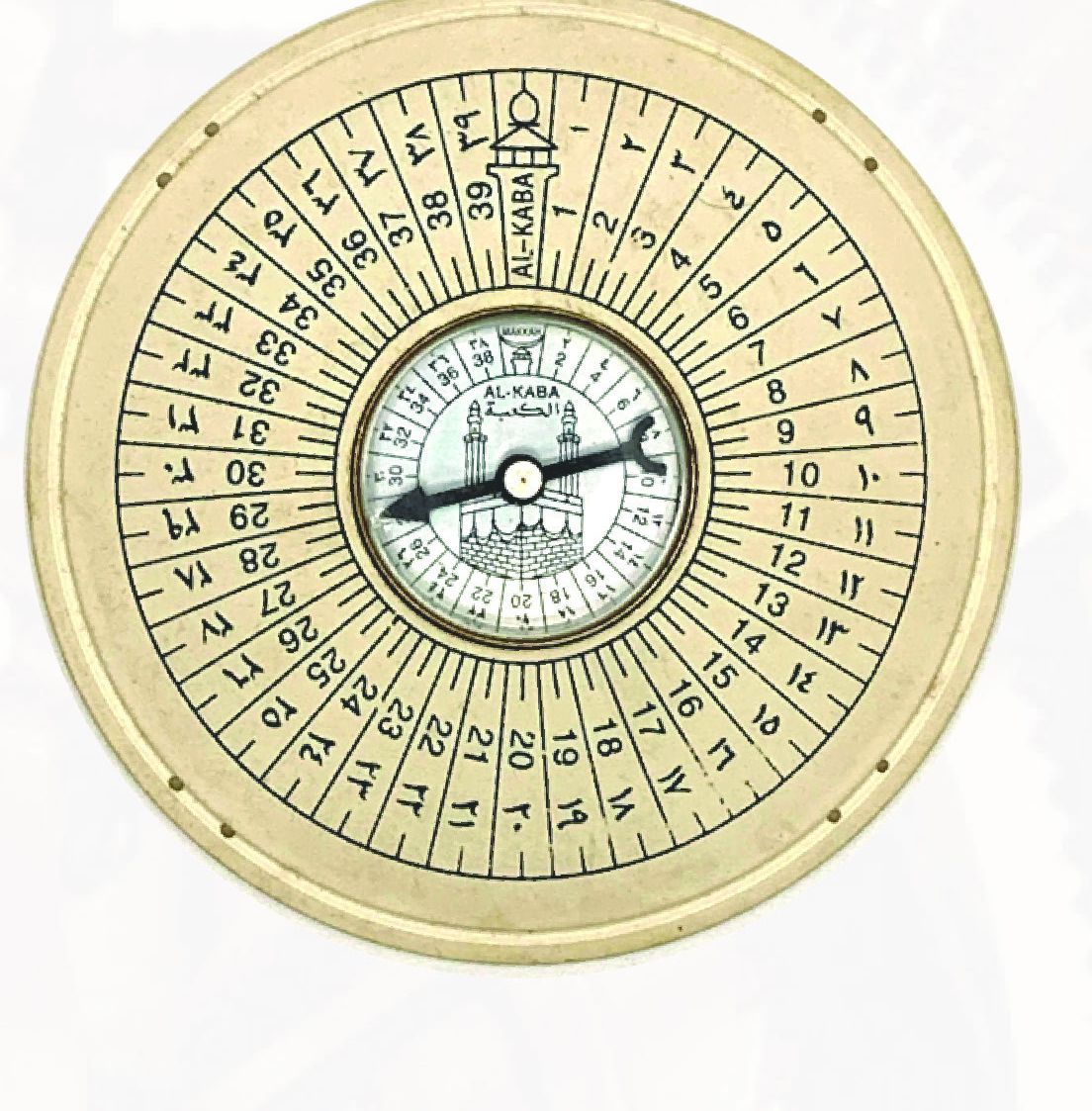 Round Dial Qibla Compass
