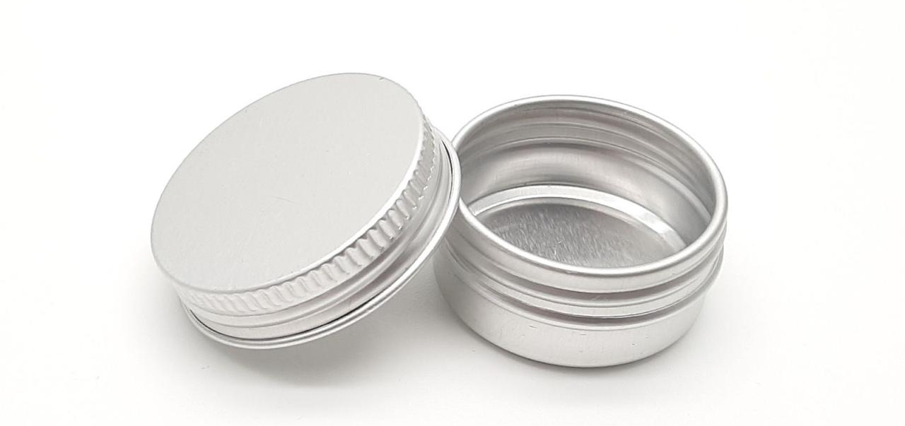 Aluminium Storage Tin 10 ml with Screw Lid