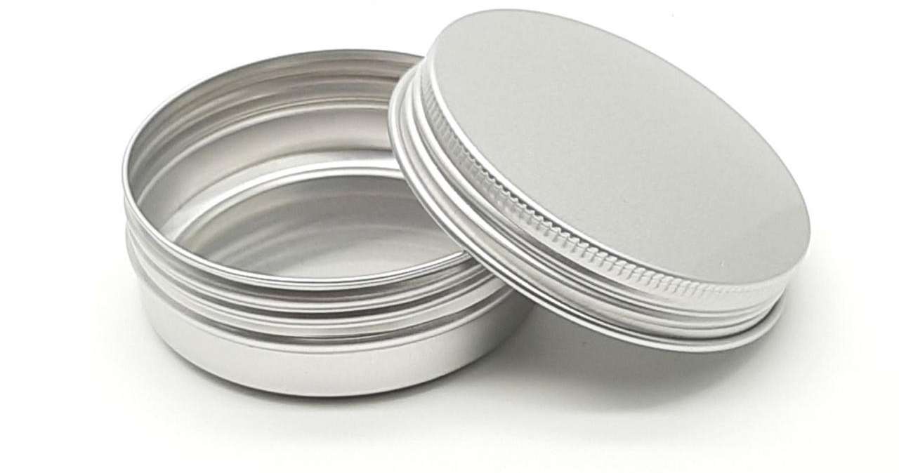 Aluminium Storage Tin 60 ml with Screw Lid